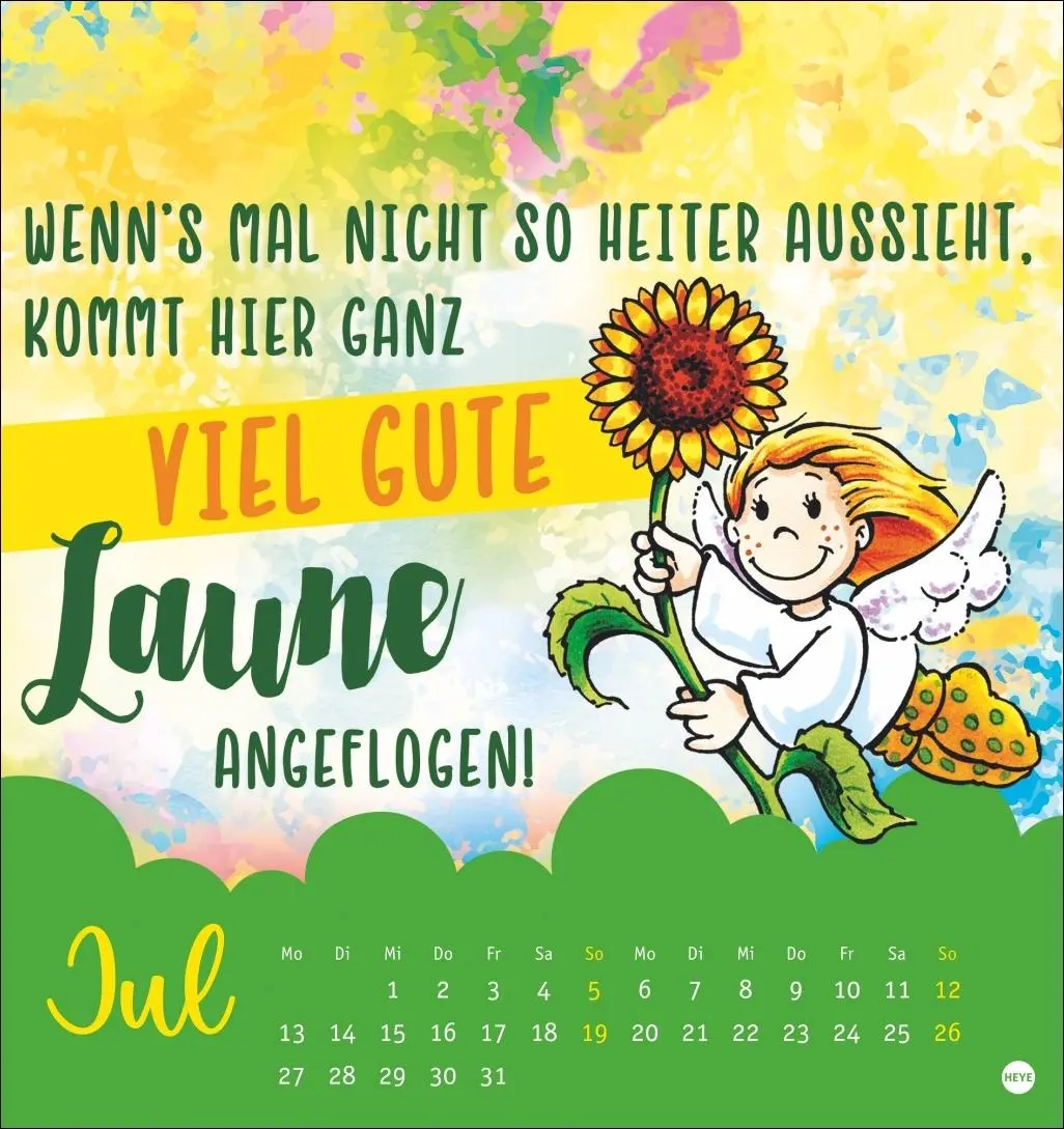 Bild: 9783756410750 | Schutzengel Postkartenkalender 2026 | Heye | Kalender | Spiralbindung