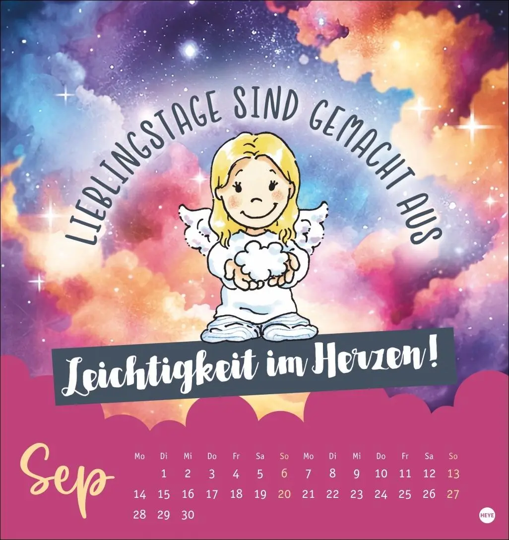 Bild: 9783756410750 | Schutzengel Postkartenkalender 2026 | Heye | Kalender | Spiralbindung