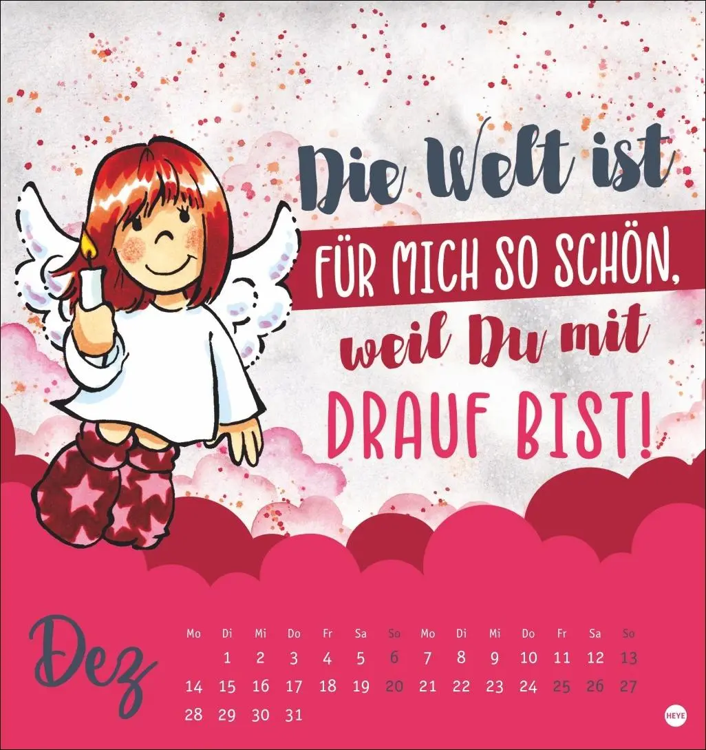 Bild: 9783756410750 | Schutzengel Postkartenkalender 2026 | Heye | Kalender | Spiralbindung