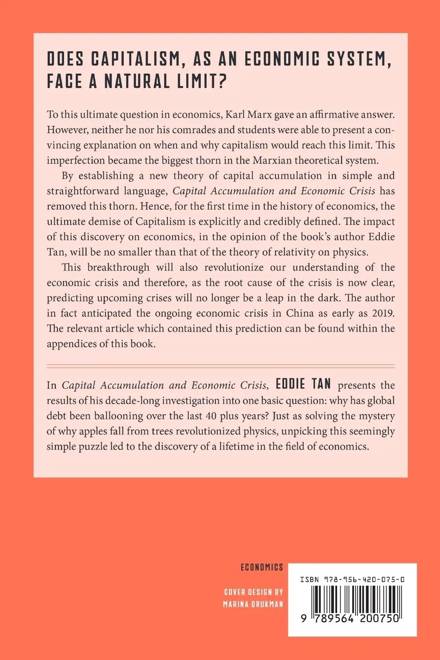 Rückseite: 9789564200750 | Capital Accumulation and Economic Crisis | Eddie Tan | Taschenbuch