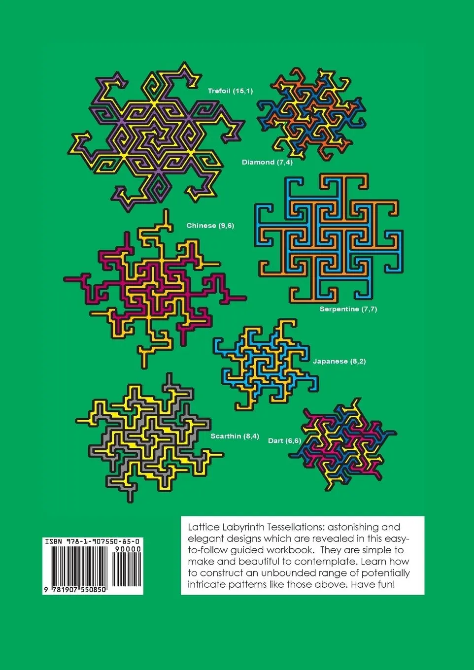Rückseite: 9781907550850 | Lattice Labyrinth Tessellations | David Mitchell | Taschenbuch | 2014