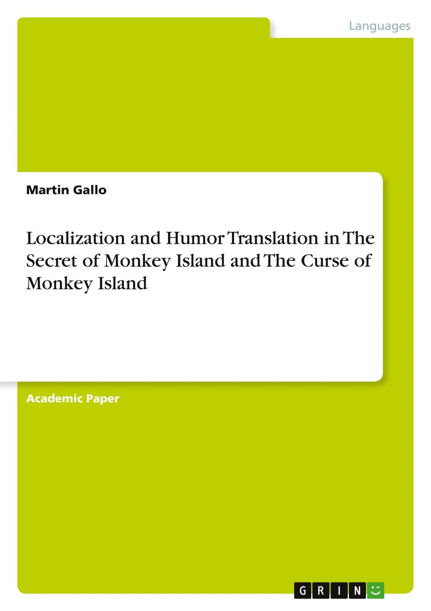 Cover: 9783346230850 | Localization and Humor Translation in The Secret of Monkey Island...