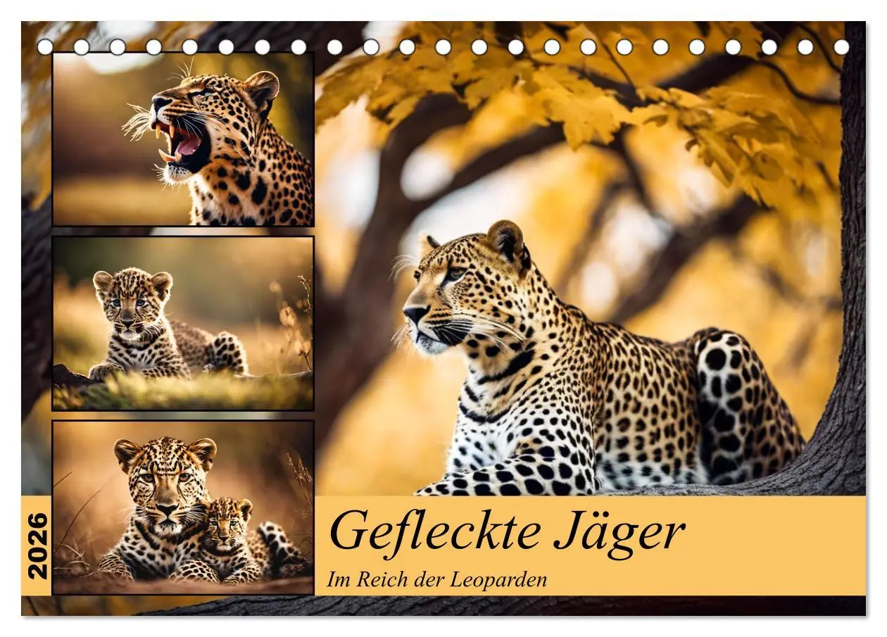 Cover: 9783457420850 | Gefleckte Jäger (Tischkalender 2026 DIN A5 quer), CALVENDO...
