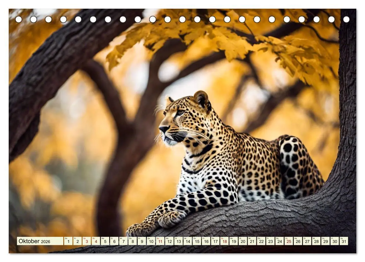 Bild: 9783457420850 | Gefleckte Jäger (Tischkalender 2026 DIN A5 quer), CALVENDO...