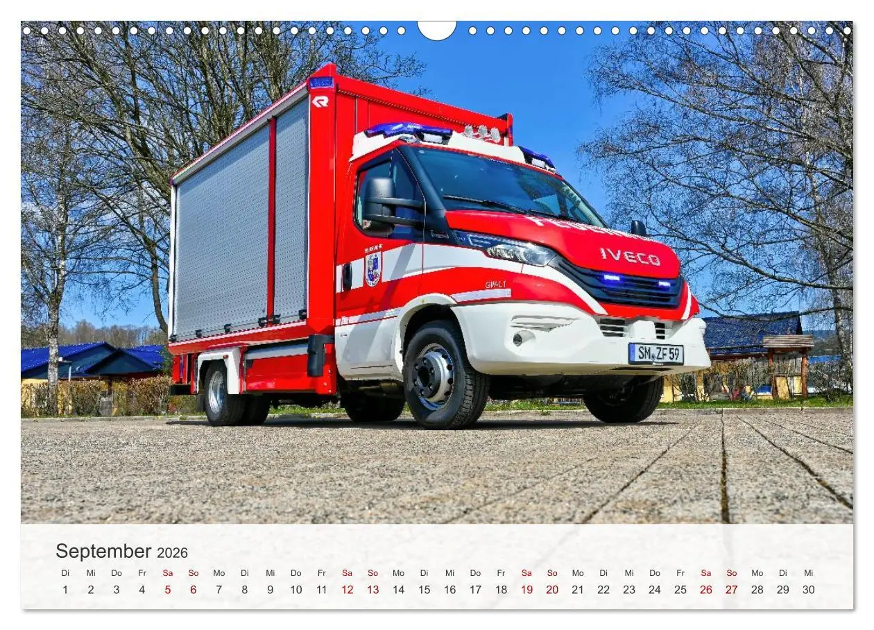 Bild: 9783457800850 | Einsatzfahrzeuge 112 (Wandkalender 2026 DIN A3 quer), CALVENDO...