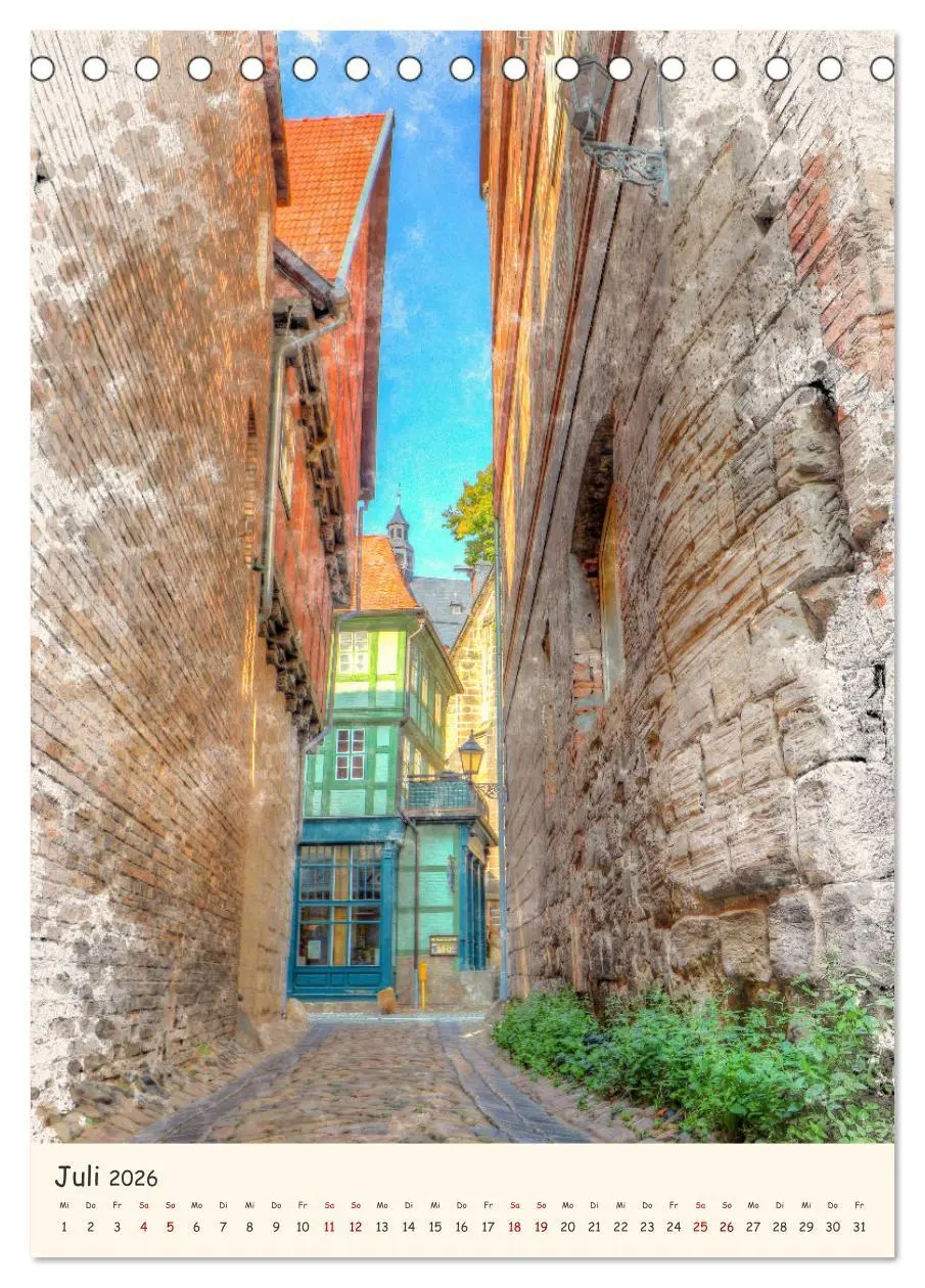 Bild: 9783516370850 | Quedlinburg - unsere Stadt (Tischkalender 2026 DIN A5 hoch),...