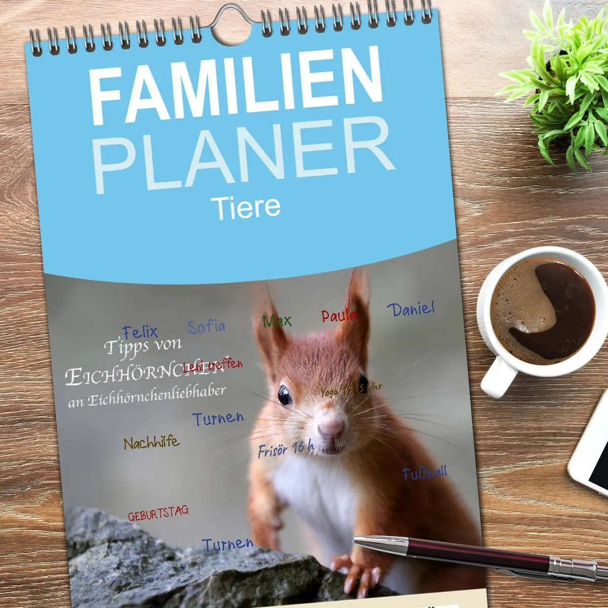 Bild: 9783516510850 | Familienplaner 2026 - Tipps von Eichhörnchen an...