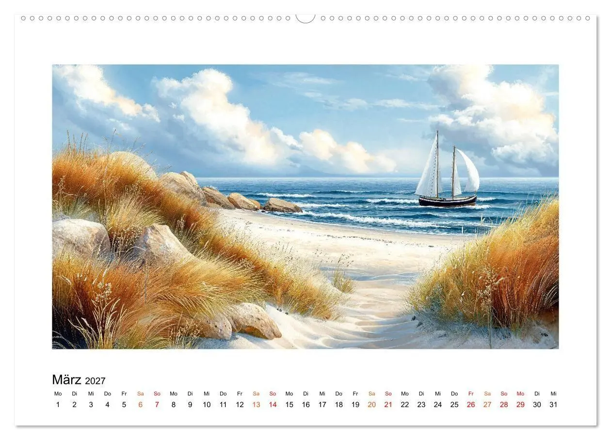 Bild: 9783516820850 | Dänemark - Wind, Meer und stille Orte (Wandkalender 2027 DIN A2...