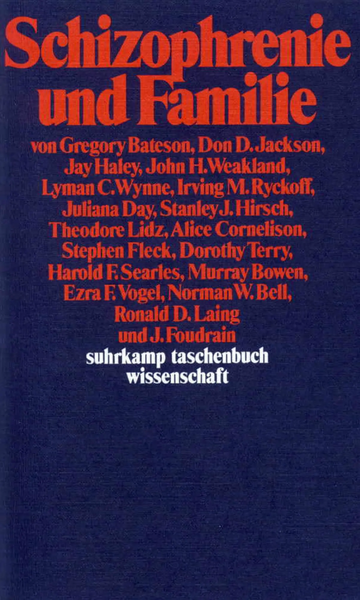 Cover: 9783518280850 | Schizophrenie und Familie | Beiträge zu einer neuen Theorie | Buch