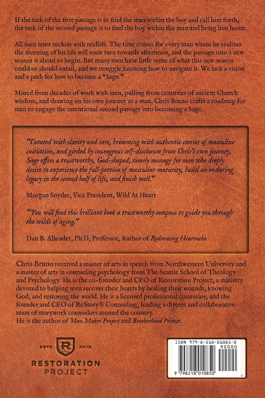 Rückseite: 9798218010850 | Sage | A Man's Guide Into His Second Passage | Chris Bruno | Buch