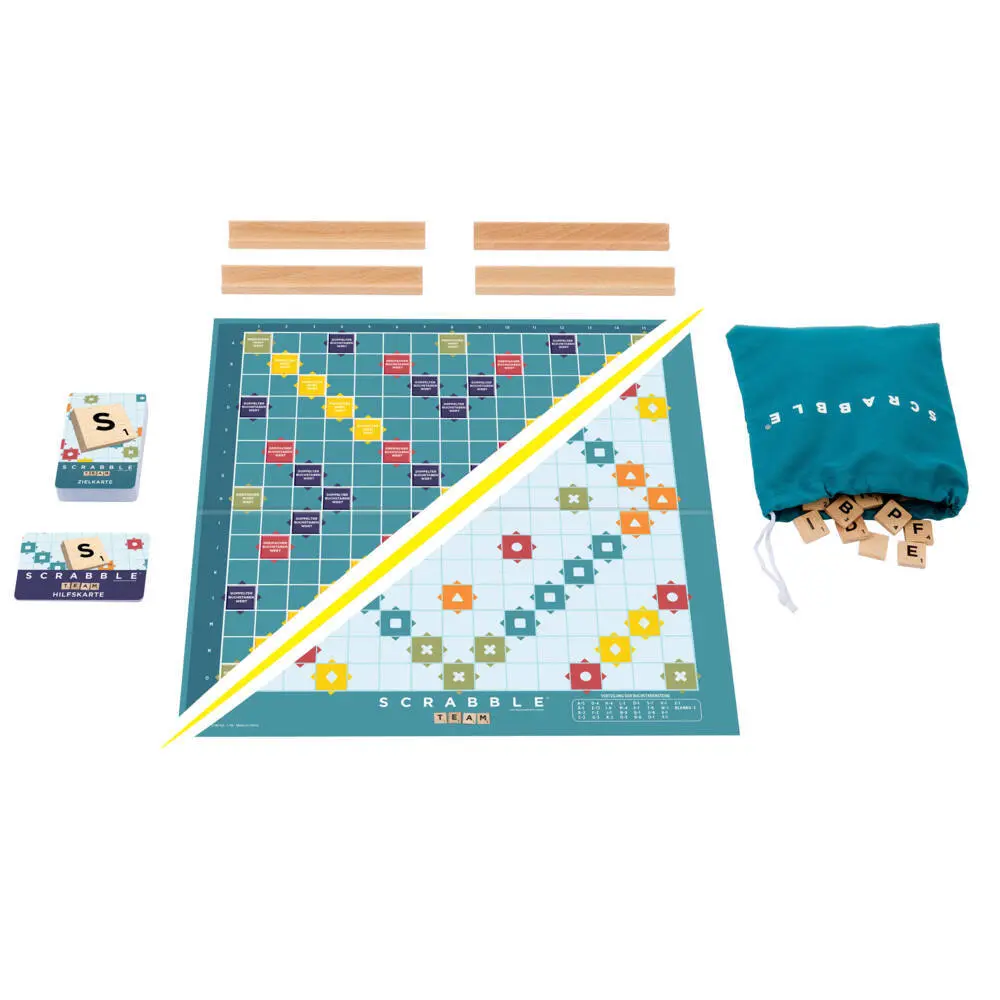 Bild: 194735320950 | Scrabble Original Holz 2 in 1 | Spiel | Karton | JGR62 | Deutsch