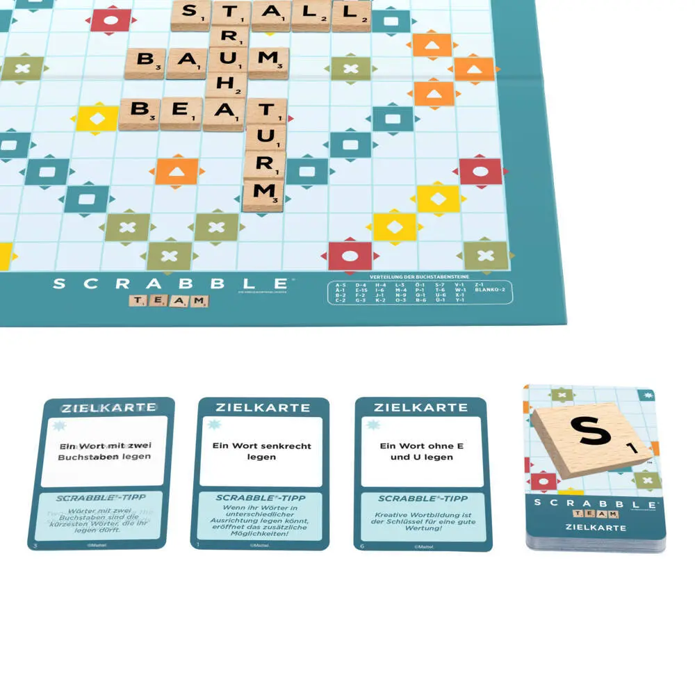 Bild: 194735320950 | Scrabble Original Holz 2 in 1 | Spiel | Karton | JGR62 | Deutsch