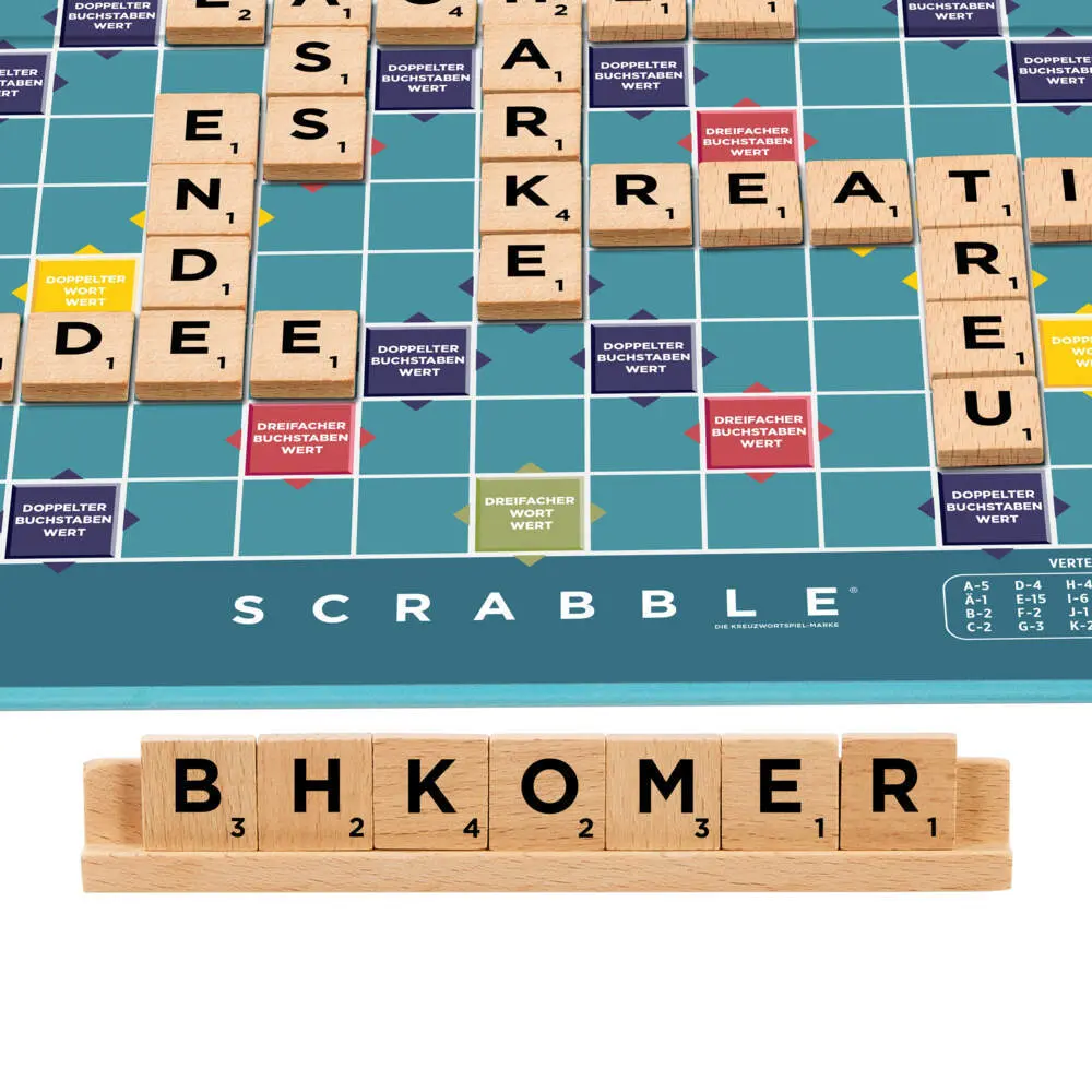 Bild: 194735320950 | Scrabble Original Holz 2 in 1 | Spiel | Karton | JGR62 | Deutsch