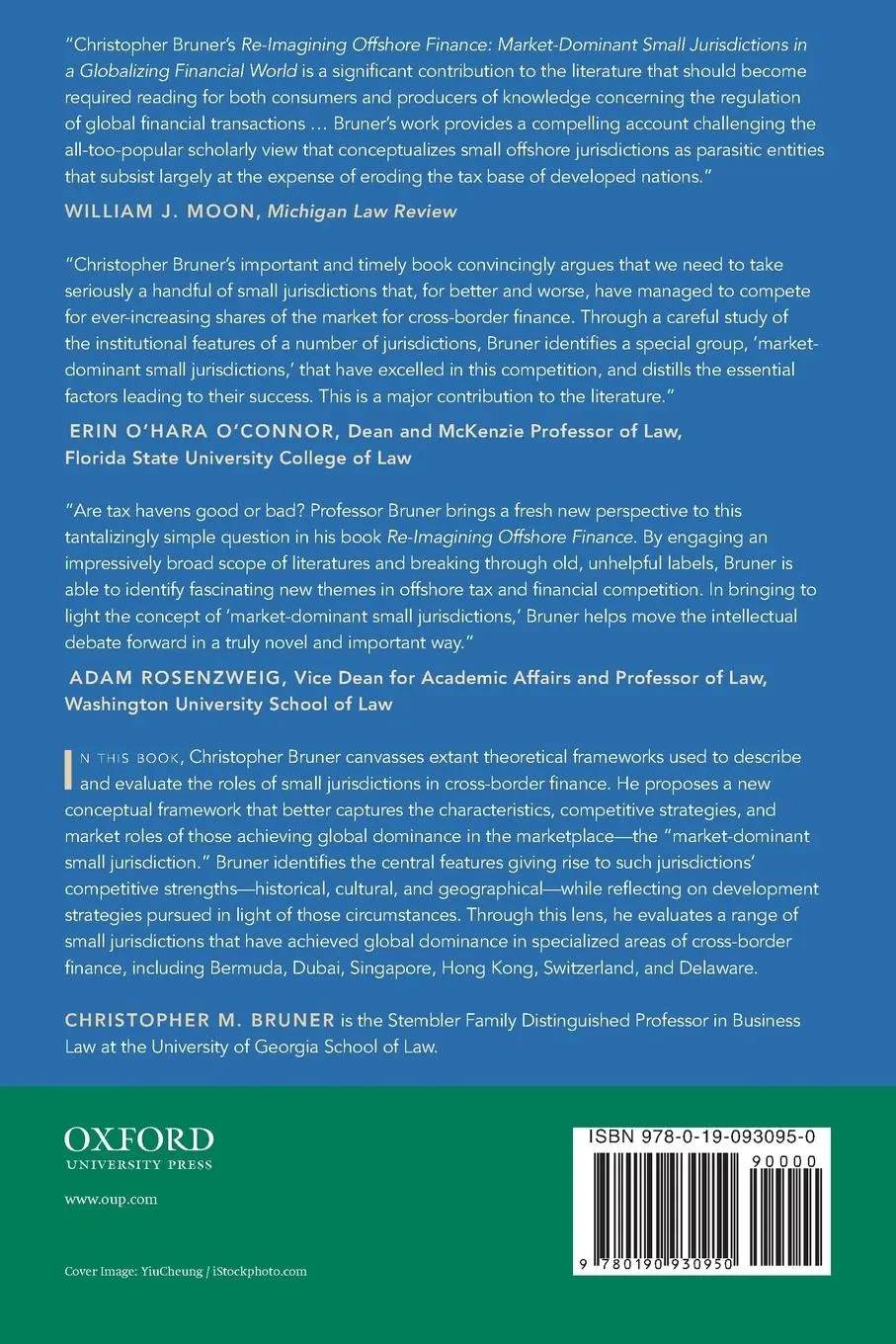 Rückseite: 9780190930950 | Re-Imagining Offshore Finance | Christopher M Bruner | Taschenbuch
