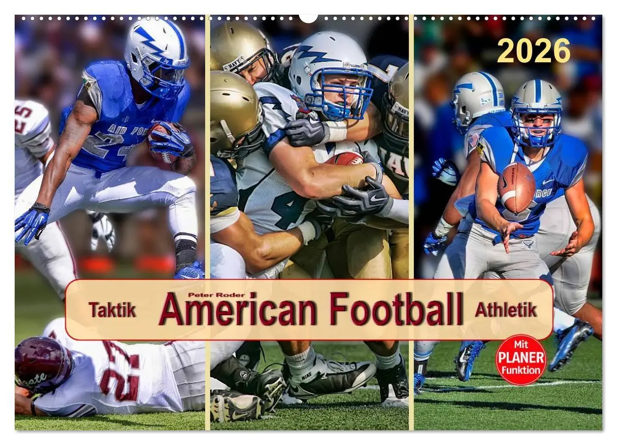 Cover: 9783457960950 | American Football - Taktik und Athletik (Wandkalender 2026 DIN A2...