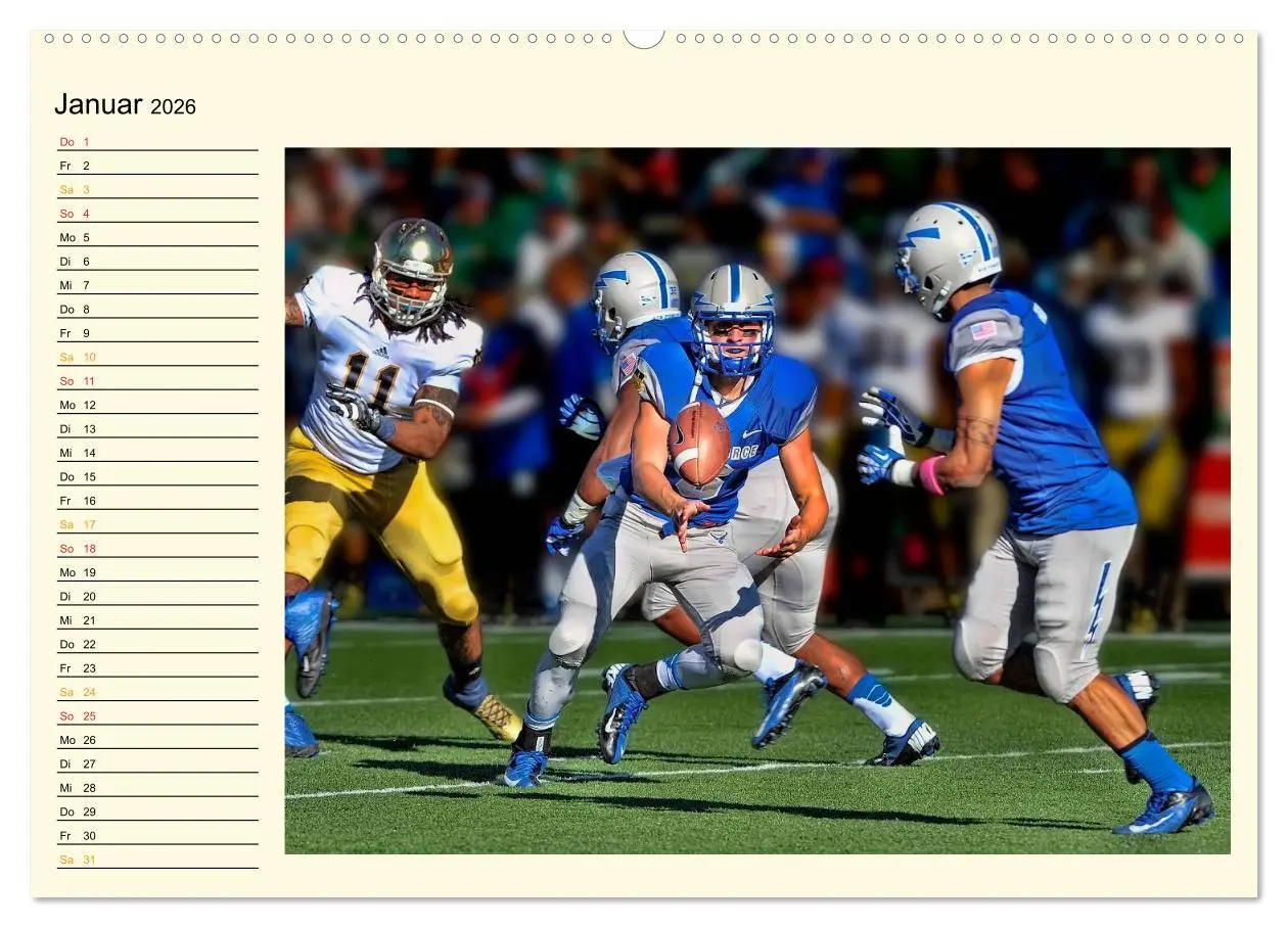 Bild: 9783457960950 | American Football - Taktik und Athletik (Wandkalender 2026 DIN A2...