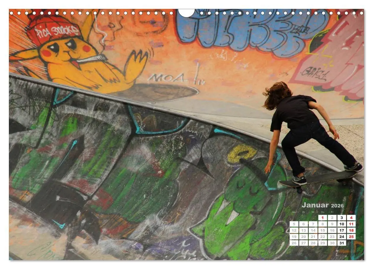 Bild: 9783516050950 | Skater. Skateboarding-Impressionen (Wandkalender 2026 DIN A3 quer),...