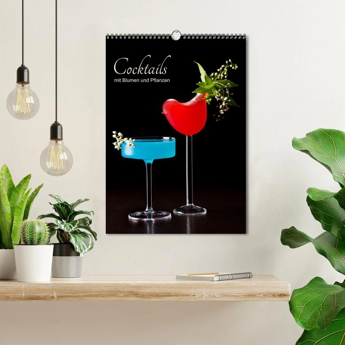 Bild: 9783516360950 | Cocktails mit Blumen und Pflanzen (Wandkalender 2026 DIN A3 hoch),...