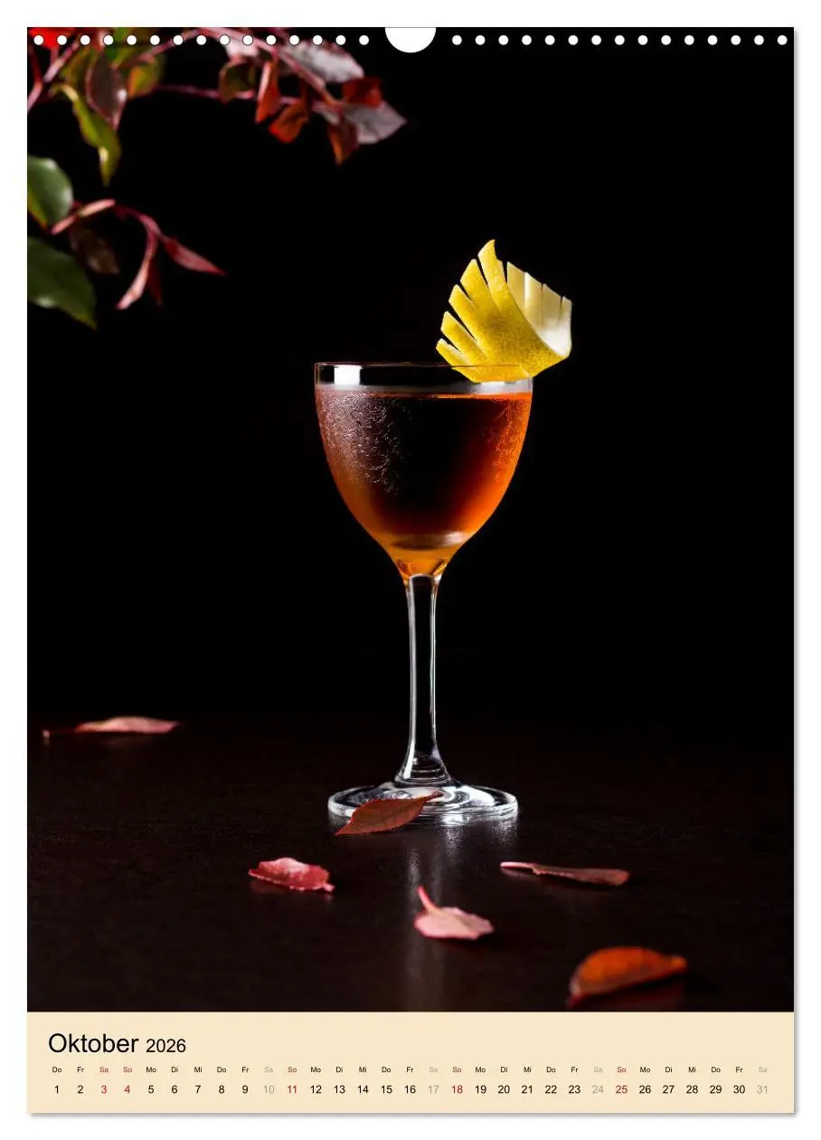 Bild: 9783516360950 | Cocktails mit Blumen und Pflanzen (Wandkalender 2026 DIN A3 hoch),...