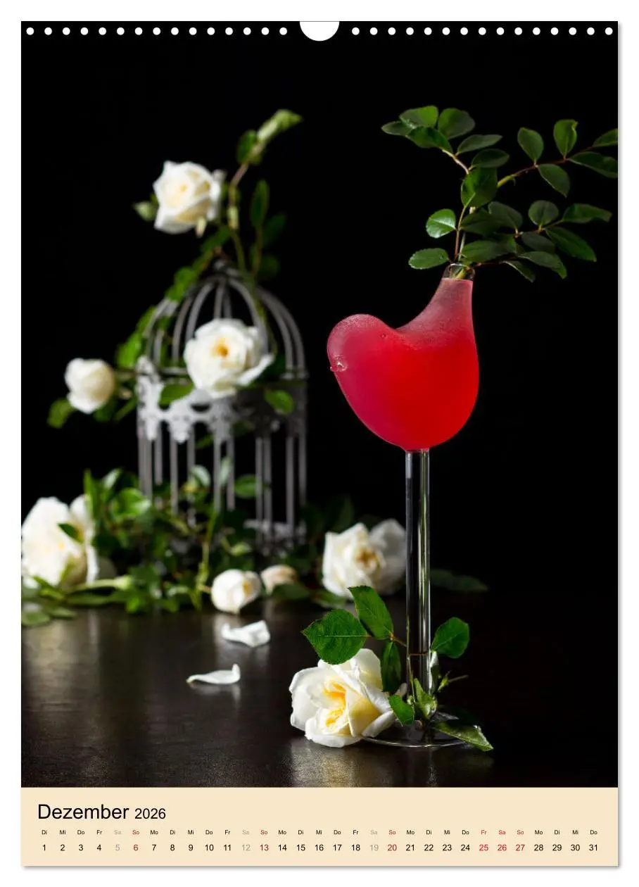 Bild: 9783516360950 | Cocktails mit Blumen und Pflanzen (Wandkalender 2026 DIN A3 hoch),...