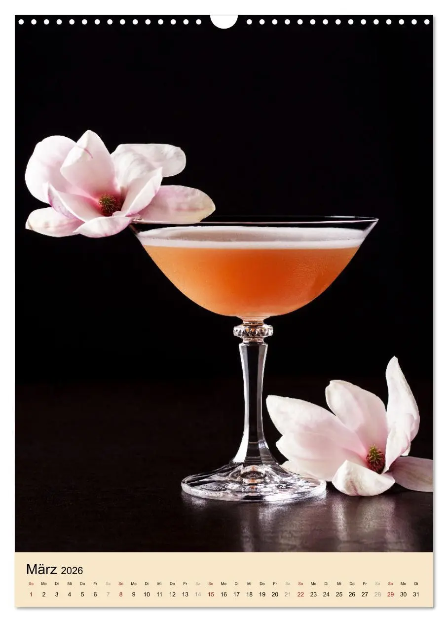 Bild: 9783516360950 | Cocktails mit Blumen und Pflanzen (Wandkalender 2026 DIN A3 hoch),...