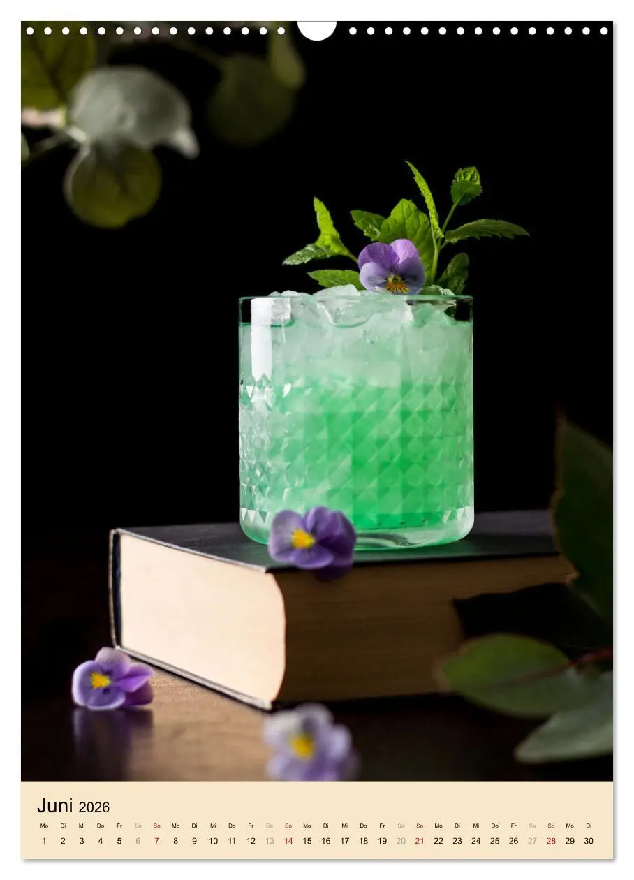 Bild: 9783516360950 | Cocktails mit Blumen und Pflanzen (Wandkalender 2026 DIN A3 hoch),...