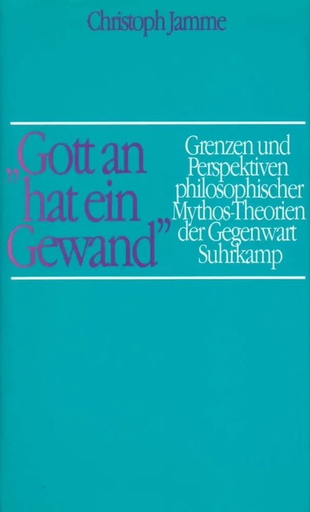 Cover: 9783518580950 | 'Gott an hat ein Gewand' | Christoph Jamme | Buch | 329 S. | Deutsch