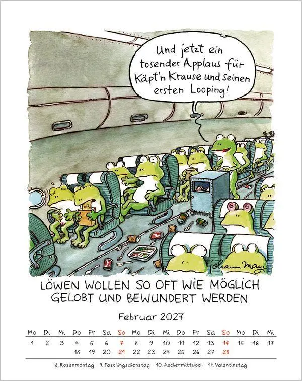 Bild: 9783819300950 | Löwe 2027 | Verlag Korsch | Kalender | Spiralbindung | 13 S. | Deutsch