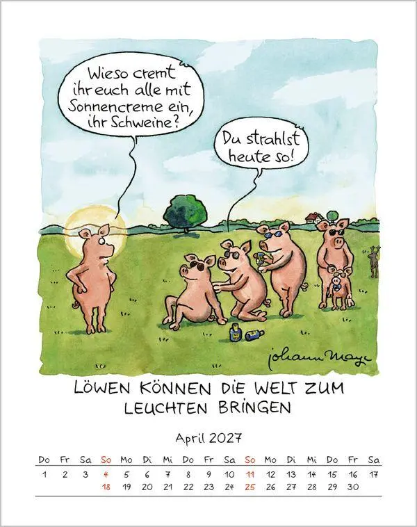 Bild: 9783819300950 | Löwe 2027 | Verlag Korsch | Kalender | Spiralbindung | 13 S. | Deutsch