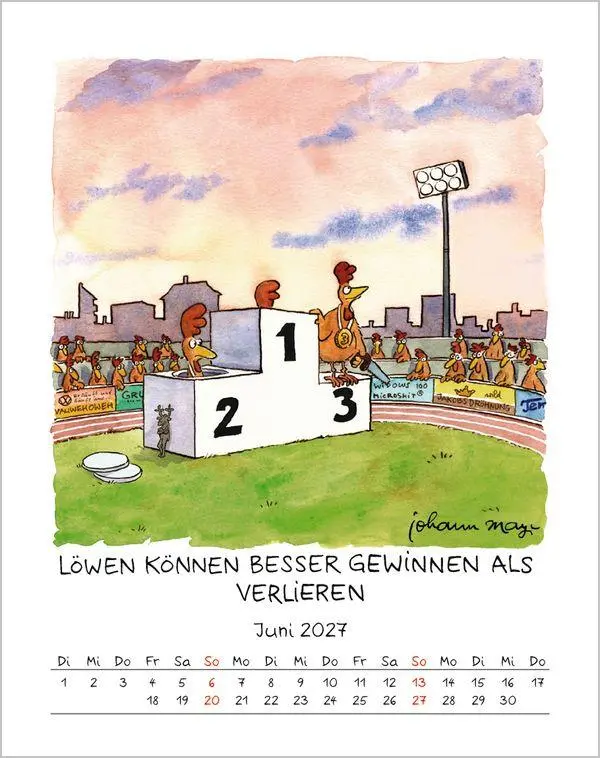 Bild: 9783819300950 | Löwe 2027 | Verlag Korsch | Kalender | Spiralbindung | 13 S. | Deutsch