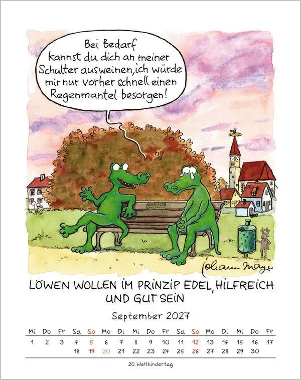 Bild: 9783819300950 | Löwe 2027 | Verlag Korsch | Kalender | Spiralbindung | 13 S. | Deutsch