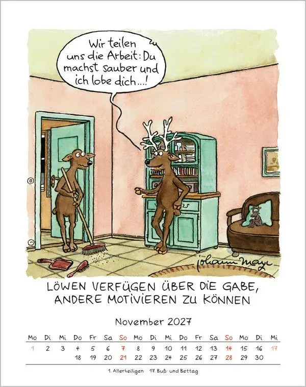 Bild: 9783819300950 | Löwe 2027 | Verlag Korsch | Kalender | Spiralbindung | 13 S. | Deutsch