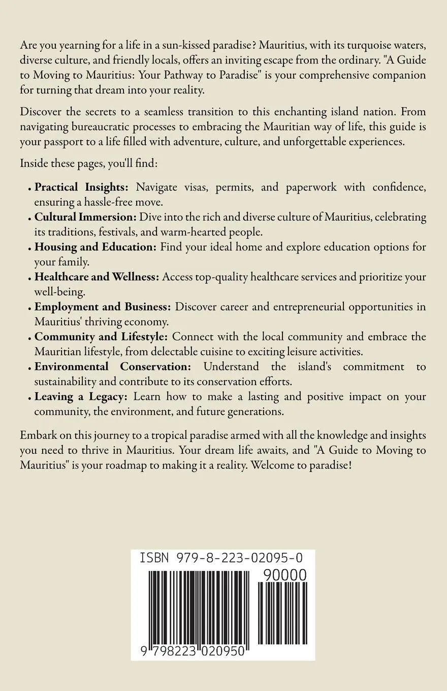 Rückseite: 9798223020950 | A Guide to Moving to Mauritius | Your Pathway to Paradise | Jones
