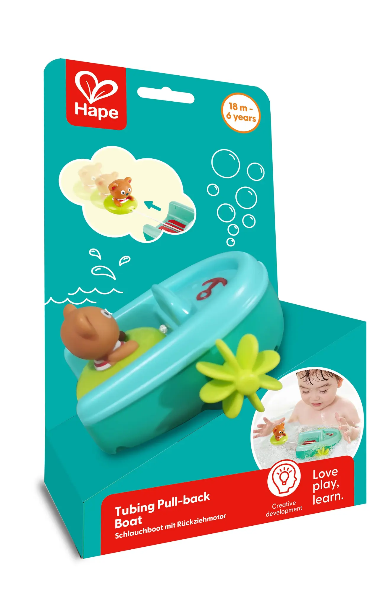 Cover: 6943478031050 | Hape - Schlauchboot mit Rückziehmotor | Toynamics Europe GmbH | E0217