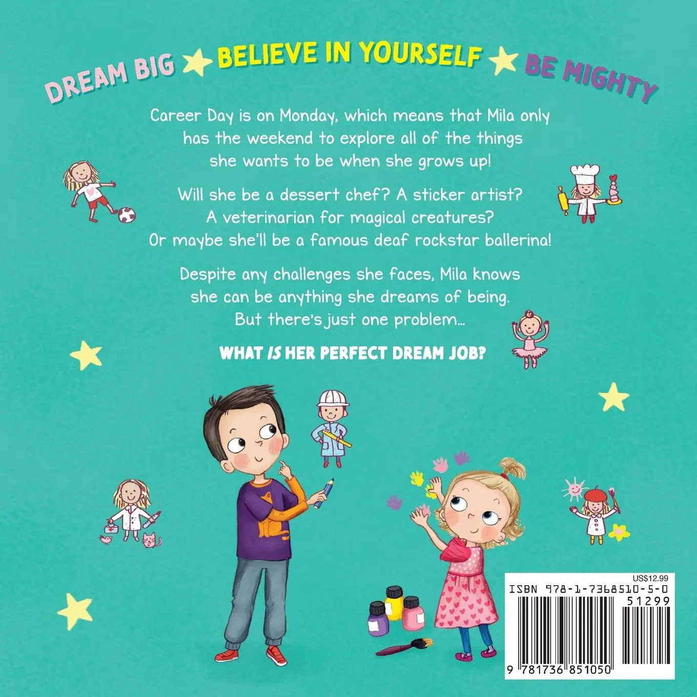 Rückseite: 9781736851050 | Mighty Mila | Dream Job | Katie Petruzziello | Taschenbuch | Englisch