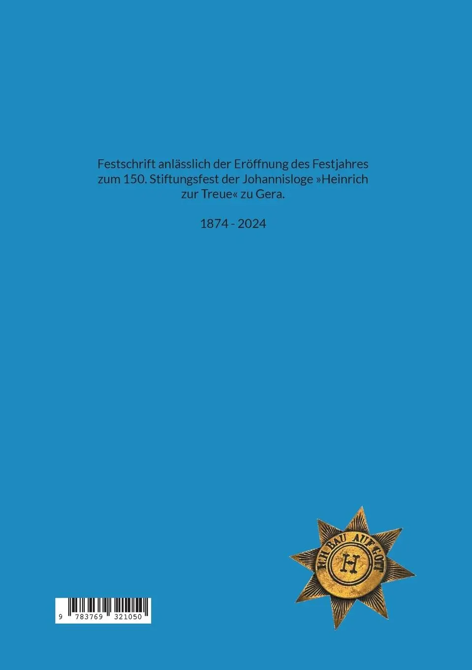 Rückseite: 9783769321050 | Festschrift zum 150. Stiftungsfest | Mirko Otto | Taschenbuch | 42 S.