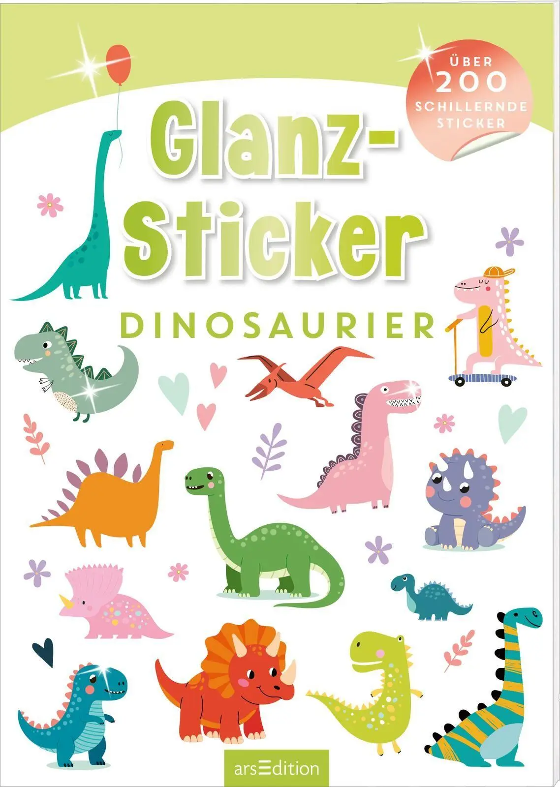 Cover: 4014489141150 | Glanz-Sticker - Dinosaurier | Über 200 schillernde Sticker | Broschüre