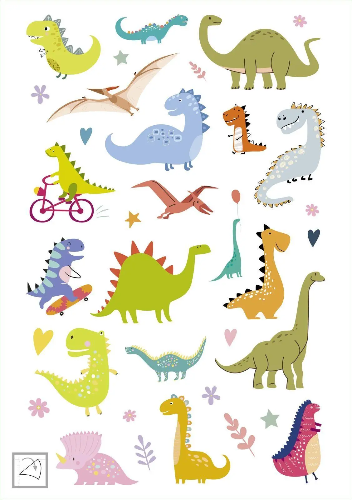 Bild: 4014489141150 | Glanz-Sticker - Dinosaurier | Über 200 schillernde Sticker | Broschüre