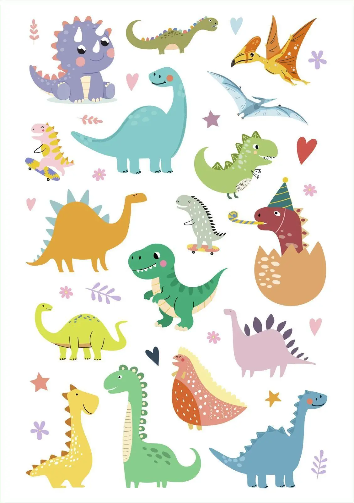 Bild: 4014489141150 | Glanz-Sticker - Dinosaurier | Über 200 schillernde Sticker | Broschüre
