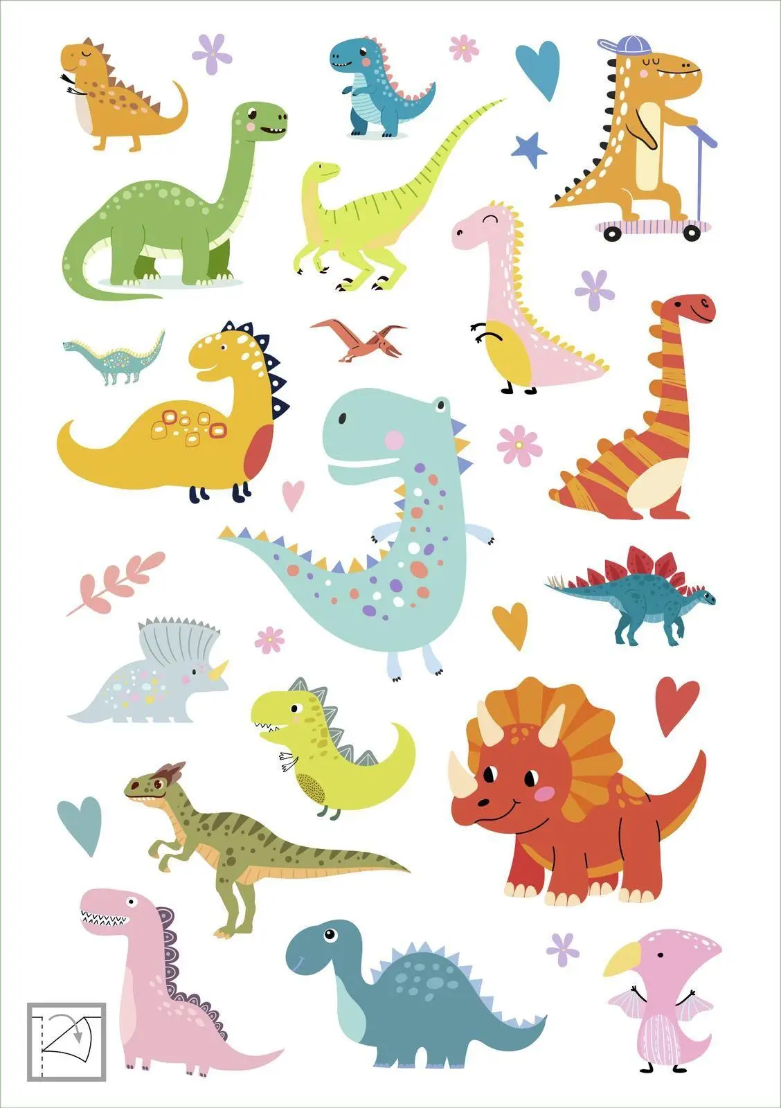 Bild: 4014489141150 | Glanz-Sticker - Dinosaurier | Über 200 schillernde Sticker | Broschüre