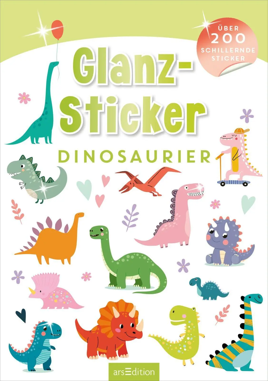 Bild: 4014489141150 | Glanz-Sticker - Dinosaurier | Über 200 schillernde Sticker | Broschüre