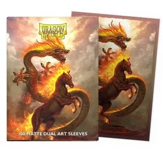 Cover: 5706569121150 | DS100 Matte Dual Art - Fire Horse 2026 Limited | 2025 | Dragon Shield!
