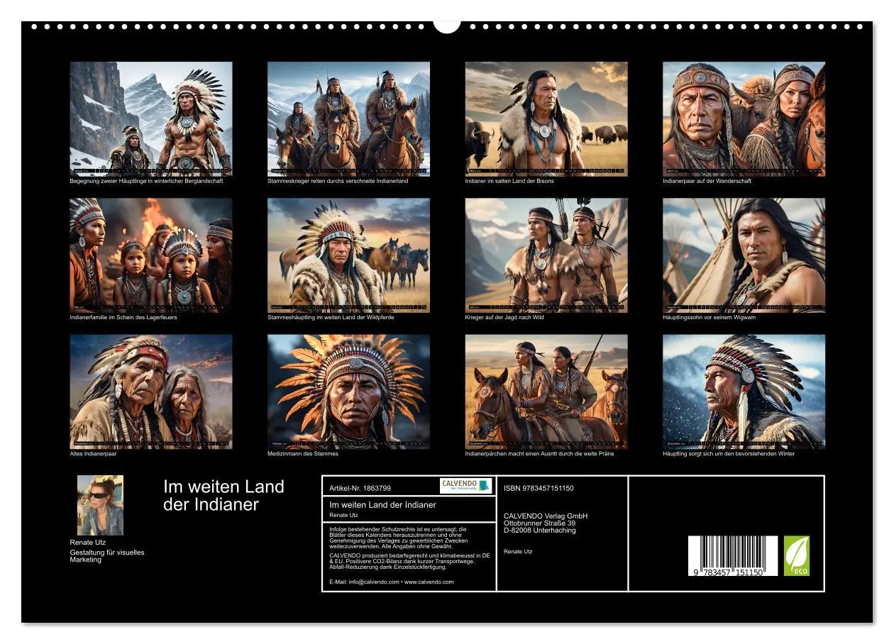 Bild: 9783457151150 | Im weiten Land der Indianer (hochwertiger Premium Wandkalender 2025...