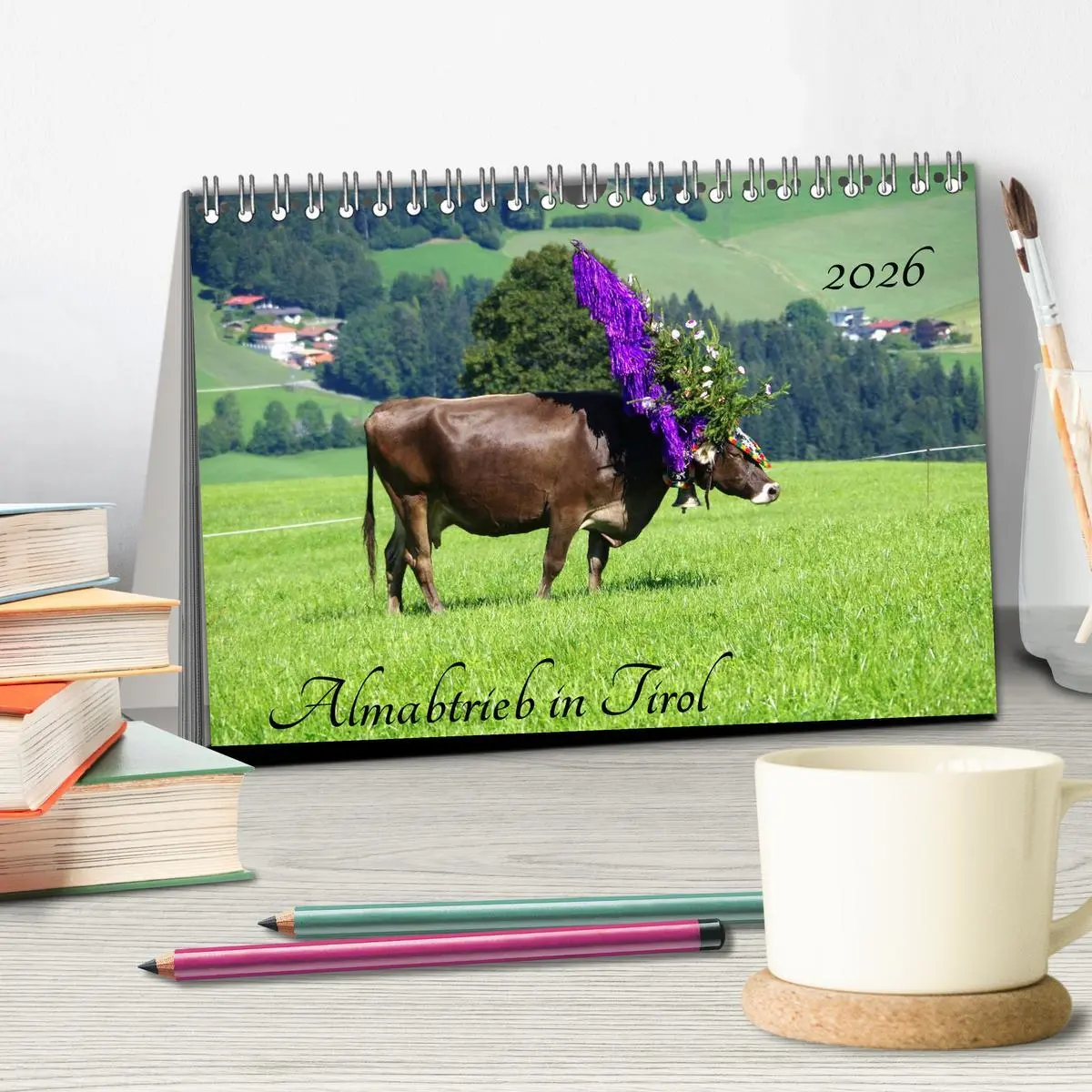 Bild: 9783516001150 | Almabtrieb in Tirol (Tischkalender 2026 DIN A5 quer), CALVENDO...