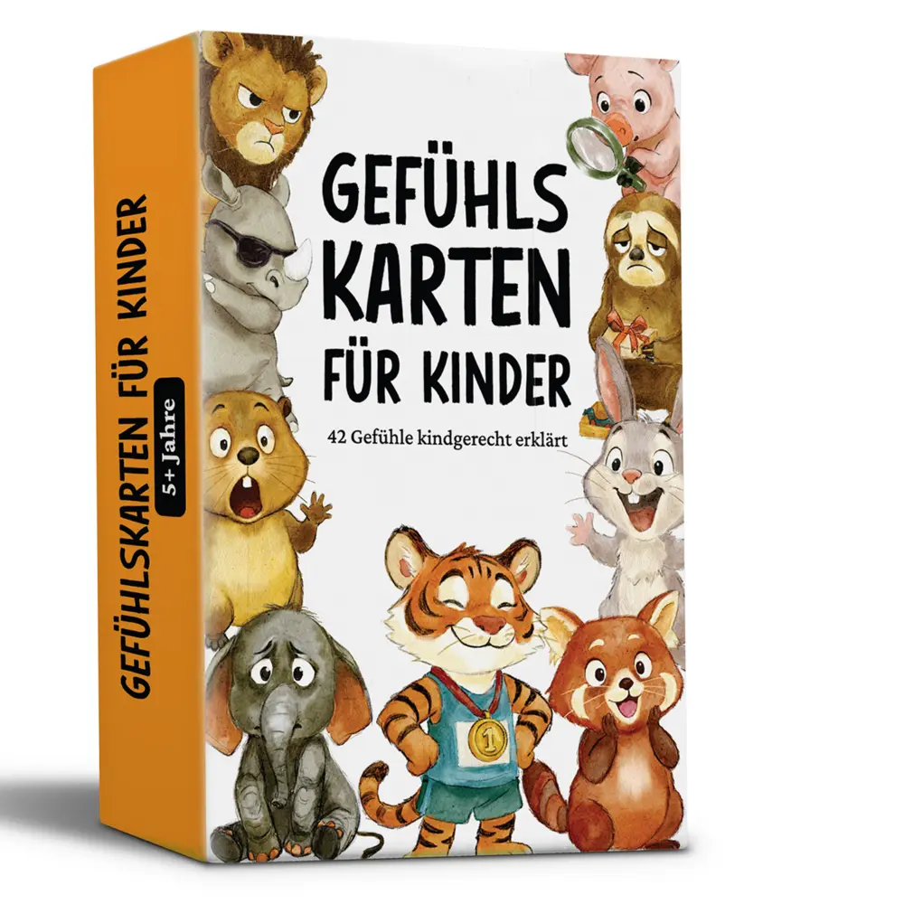 42 Gefühlskarten für Kinder - Emotionskarten zur Förderung von Selbstregulation und Empathievermögen