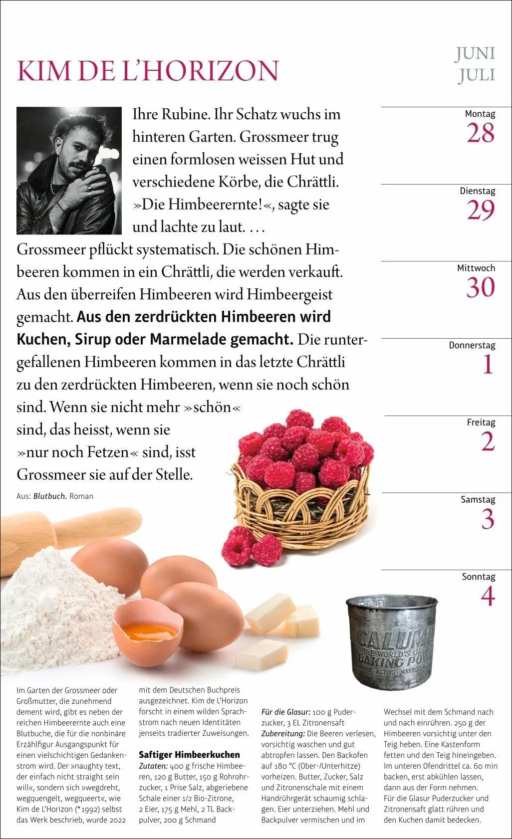 Bild: 9783840041150 | Sybil Gräfin Schönfeldts Literarischer Küchenkalender...