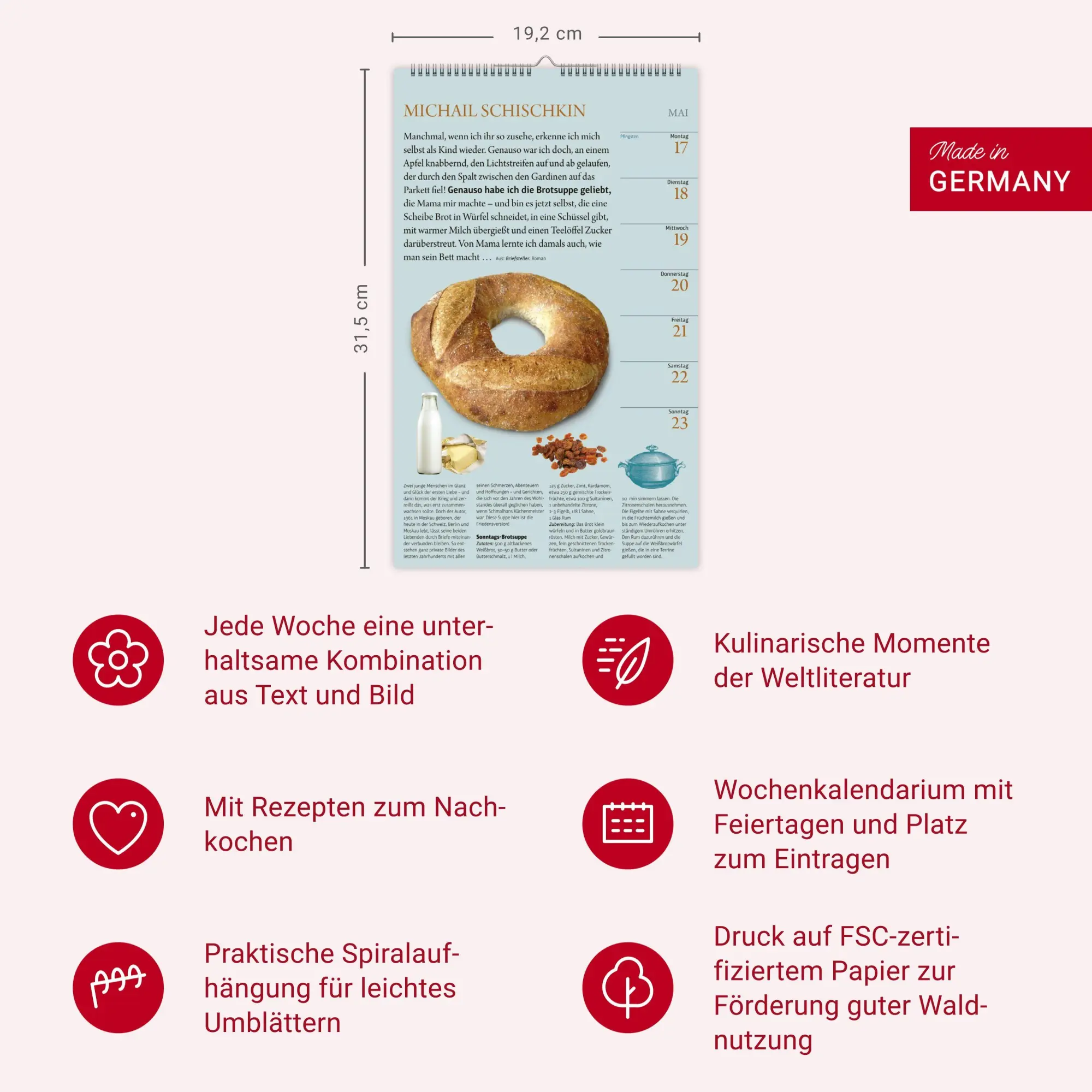 Bild: 9783840041150 | Sybil Gräfin Schönfeldts Literarischer Küchenkalender...