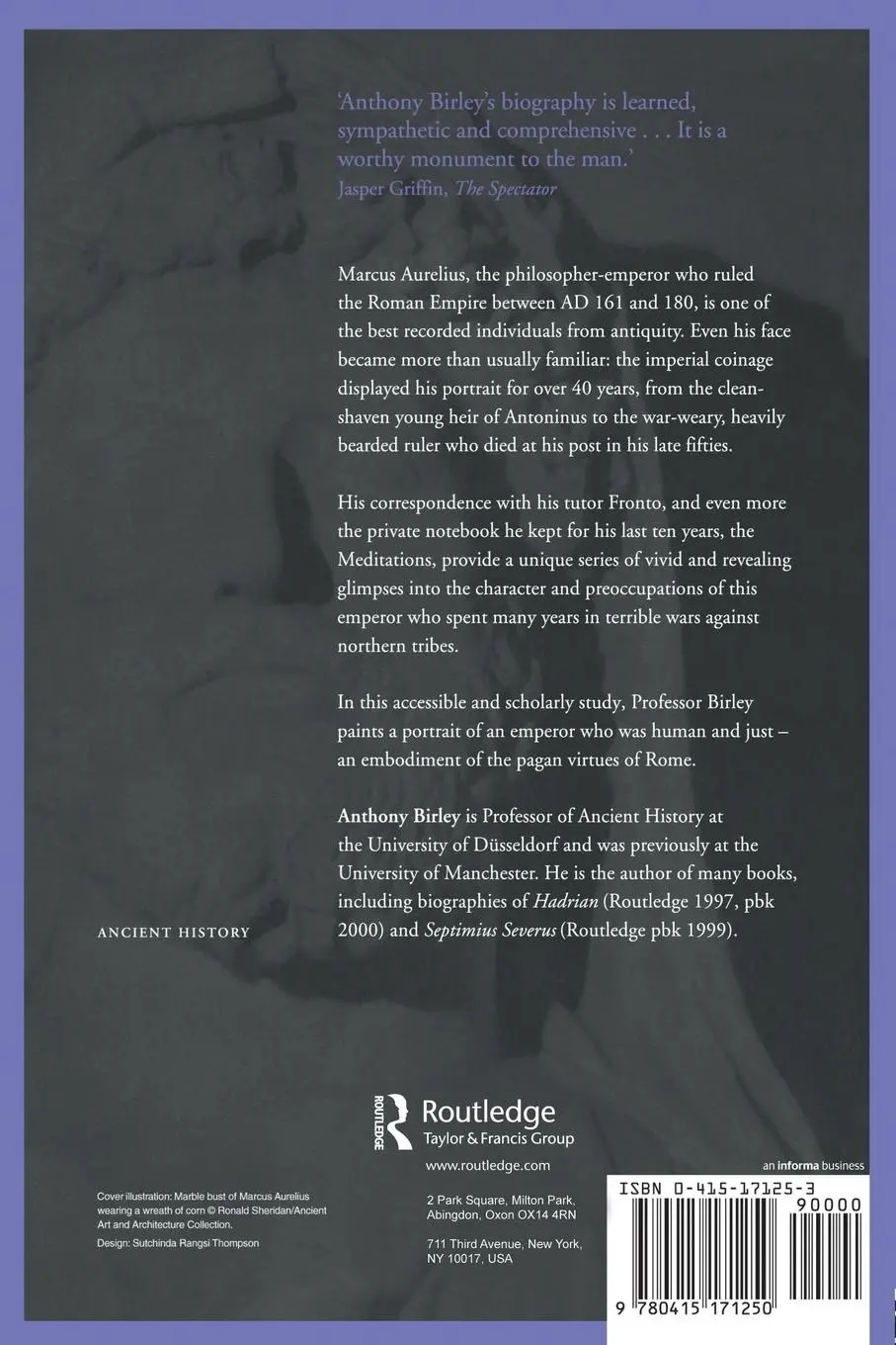 Rückseite: 9780415171250 | Marcus Aurelius | A Biography | Anthony R Birley | Taschenbuch | 1993