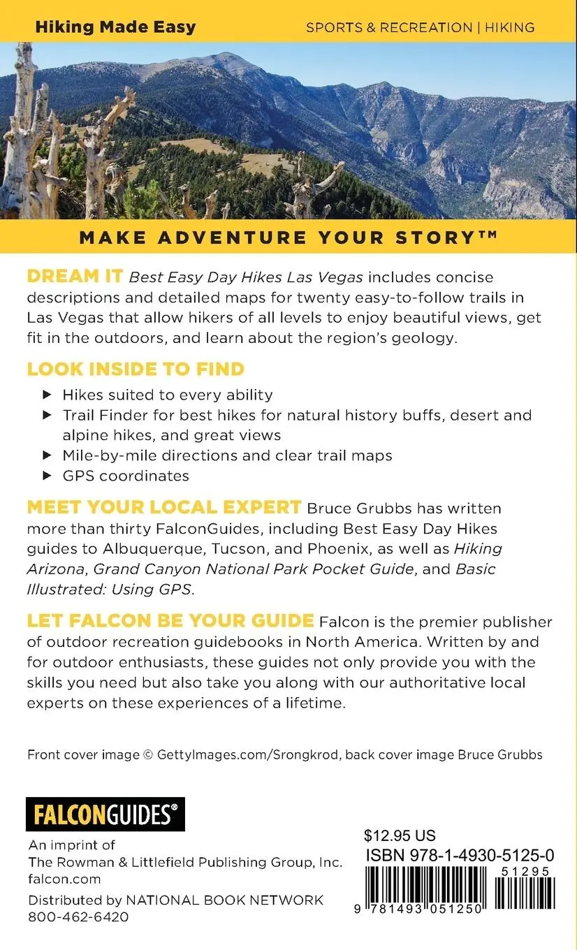 Rückseite: 9781493051250 | Best Easy Day Hikes Las Vegas | Bruce Grubbs | Taschenbuch | Englisch