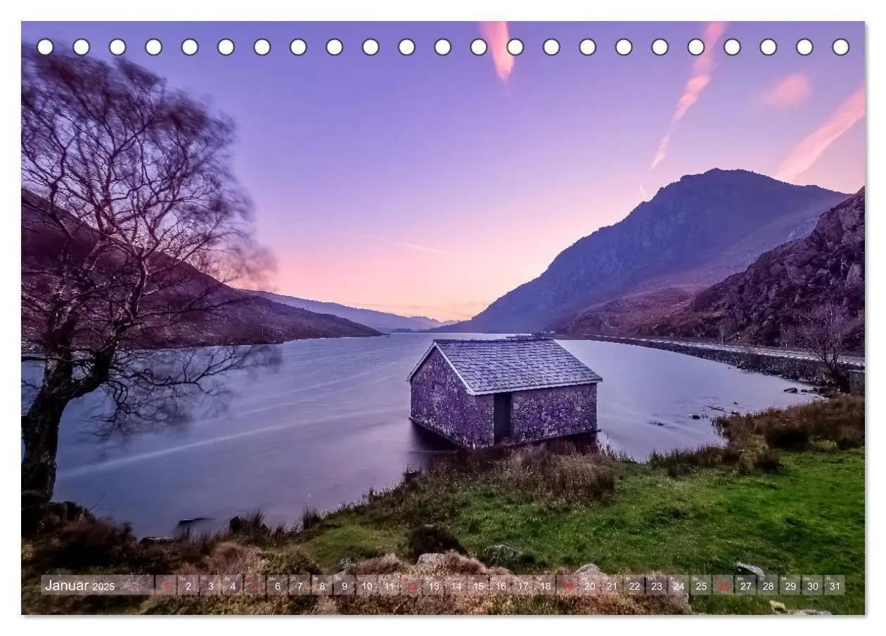 Bild: 9783435121250 | Wildes Wales (Tischkalender 2025 DIN A5 quer), CALVENDO Monatskalender
